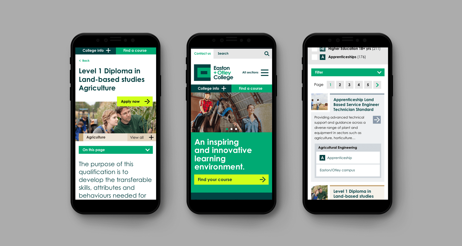 Three mobile visuals